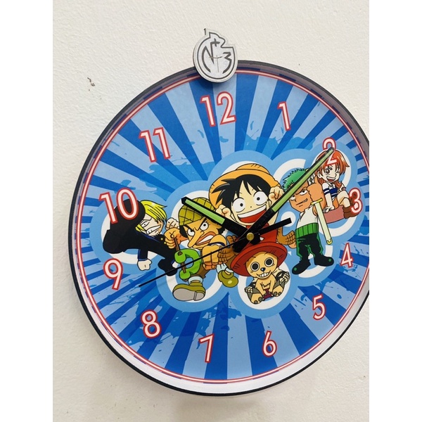 ONE PIECE chibi - đồng hồ treo tường trang trí cho trẻ em - 30 cm