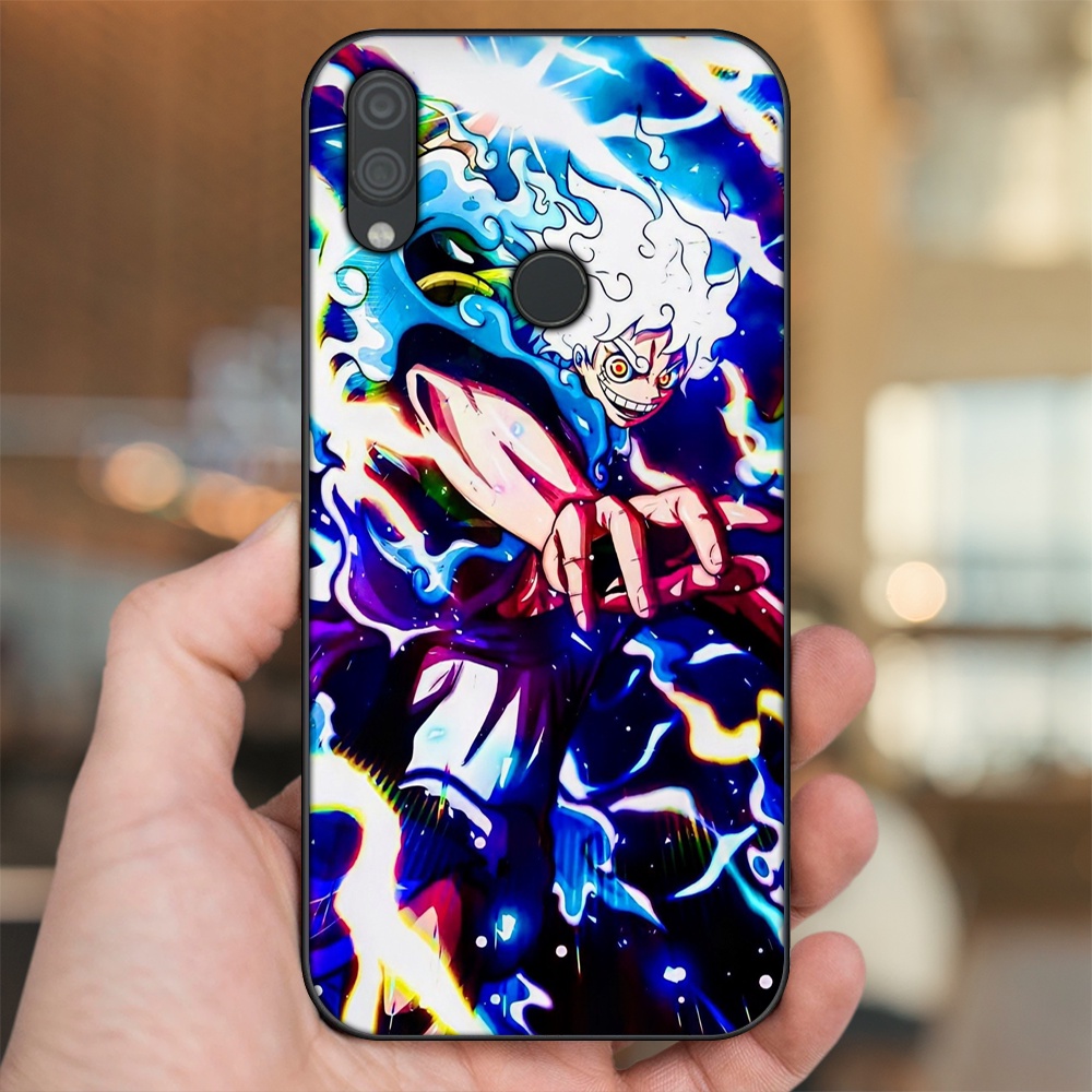 Ốp lưng Xiaomi Redmi Note 7, Note 7 Pro viền đen in hình Luffy One Piece