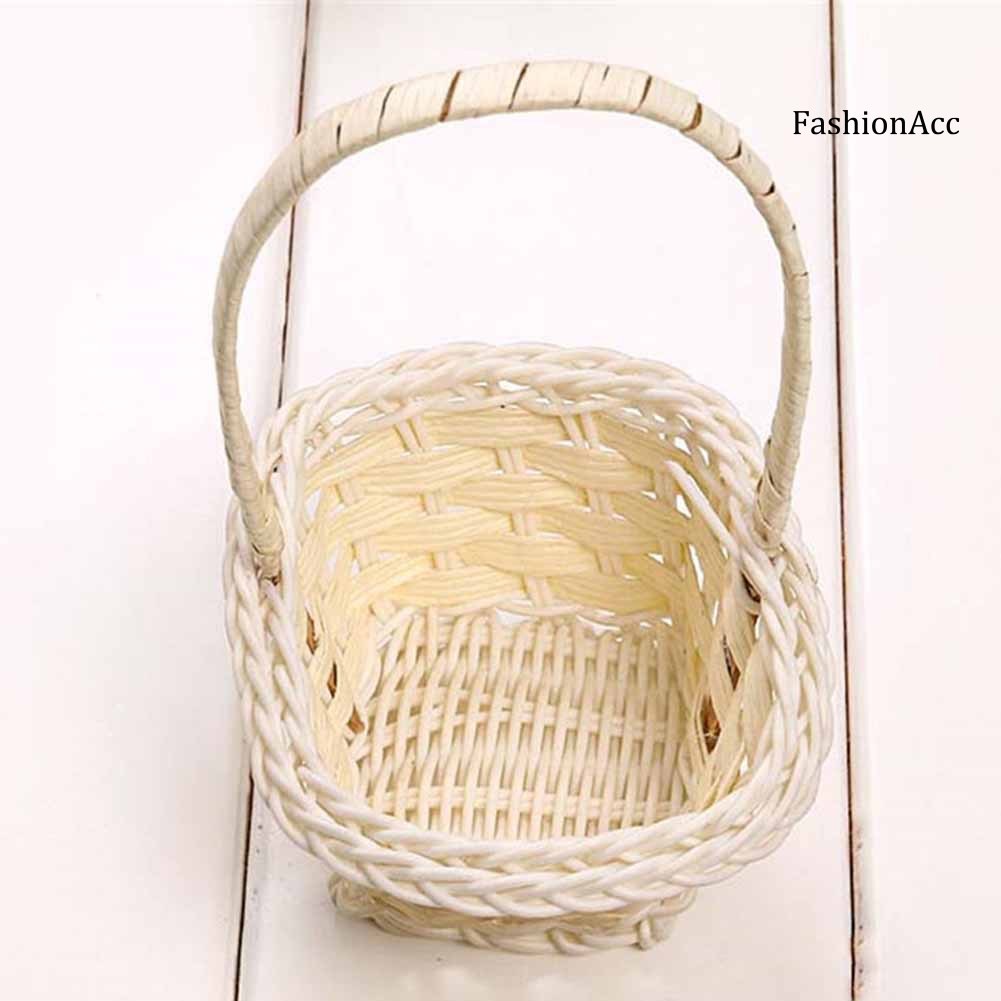 Giỏ đựng củ quả picnic thiết kế dễ thương đan sợi nhựa | BigBuy360 - bigbuy360.vn