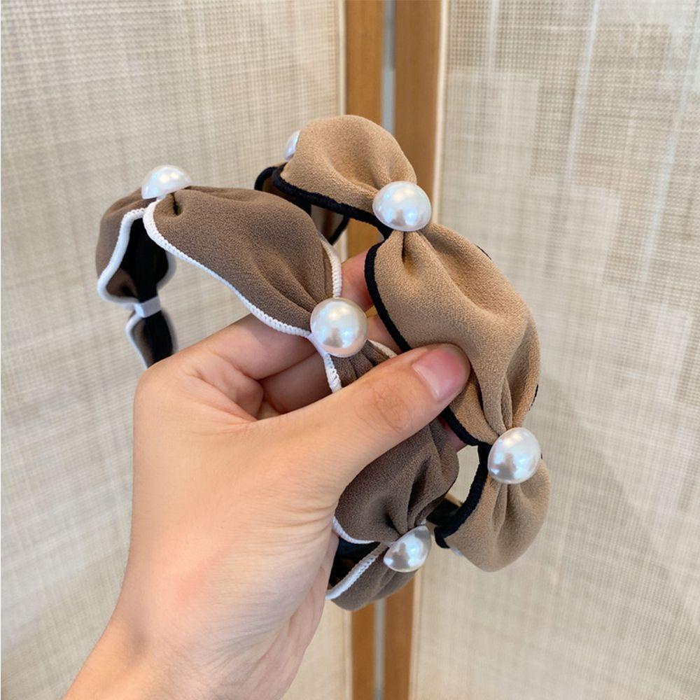 Băng Đô Vải Màu Trơn Phong Cách Hàn Quốc Cổ Điển Sang Trọng