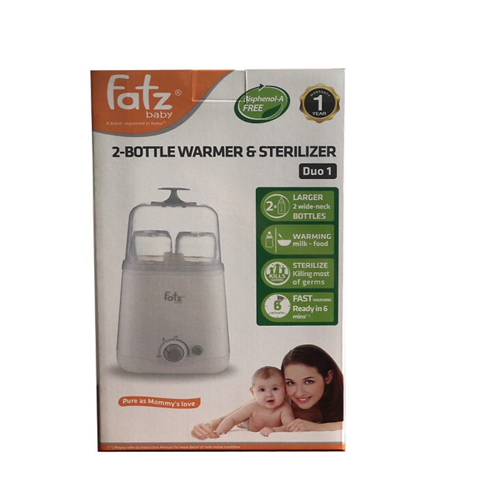 Máy hâm 2 bình cổ rộng Fatz baby Duo 1 FB3012SL