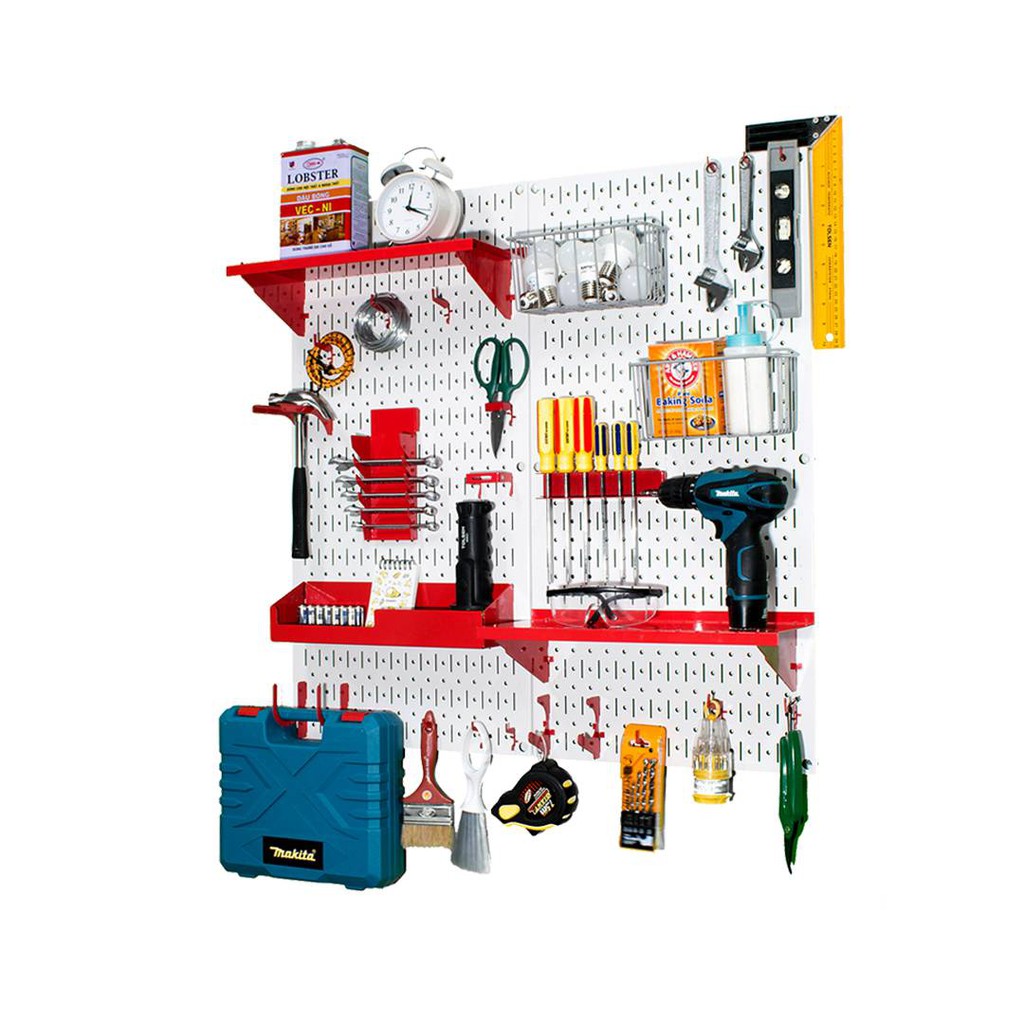 Bảng Treo Đồ Nghề Pegboard Cơ Khí D1 White - Lưu Trữ Trưng Bày Dụng Cụ Sửa Chữa Thông Minh Dễ Tìm Kiếm