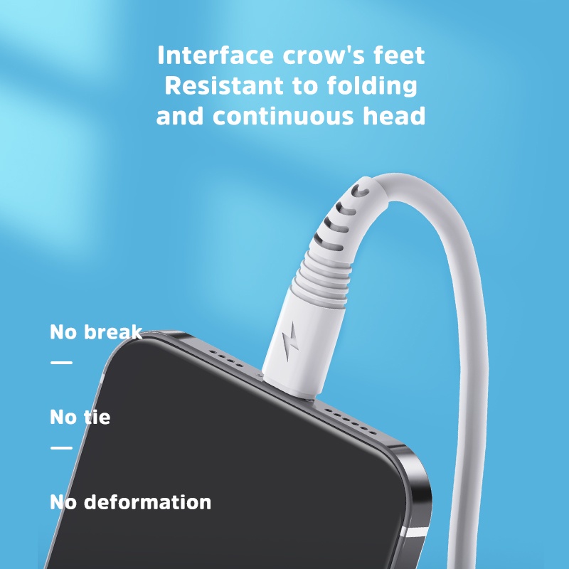 Cáp sạc nhanh BASIKE 2.1A cổng USB Type C/Micro/Lightning dành cho Android iP