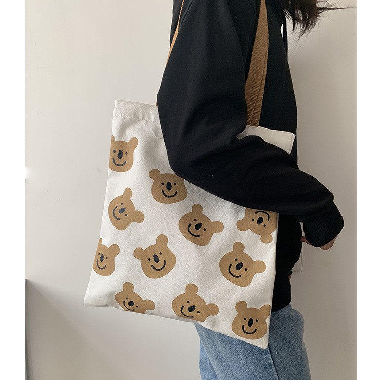 Túi tote vải mềm vải canvas thời trang ulzzang đi chơi đi học giá rẻ CAM SHOP