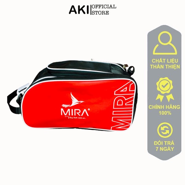 Túi 2 ngăn đá bóng nam Mira Xanh Đỏ, phụ kiện balo thời trang thể thao chính hãng - HN001