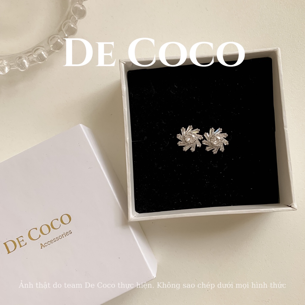 Khuyên tai bông tai tròn nửa xà cừ Alice De Coco decoco.accessories