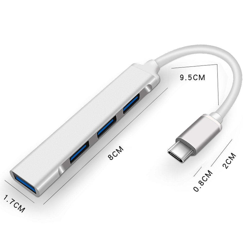 Hub Type-C Sang Usb 3.0 4 Cổng Usb Cho Laptop