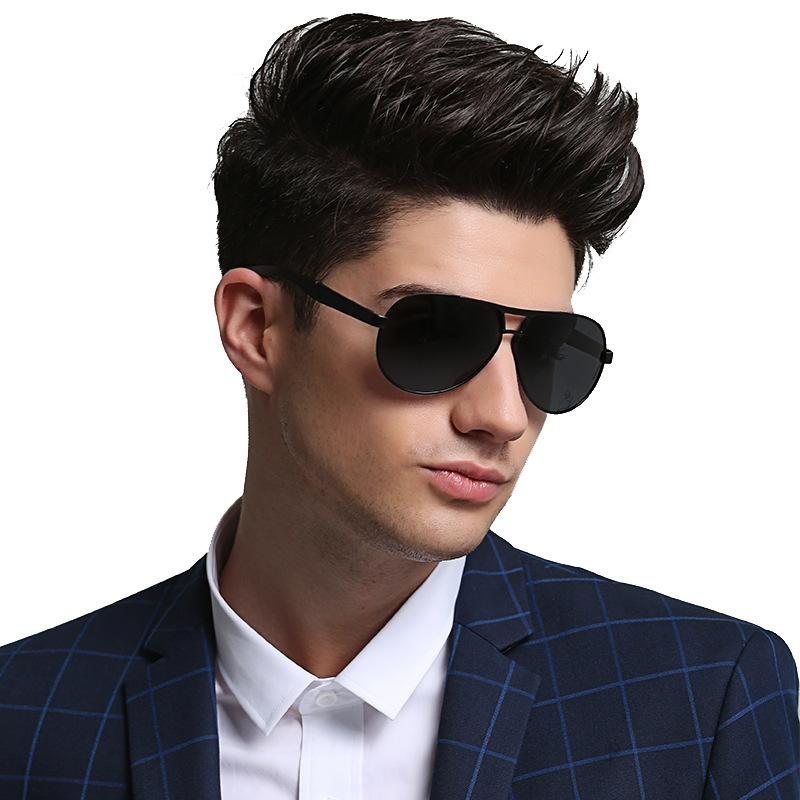 New Men's Polarized Sunglasses 193 Large Frame Trend Sunglasses Men's Anti-UV Driving Toad Glasses