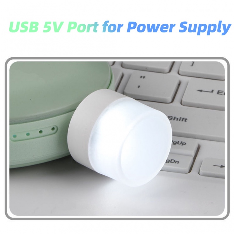 Đèn LED Ankndo tròn cổng usb bảo vệ mắt cắm điện thoại/máy tính