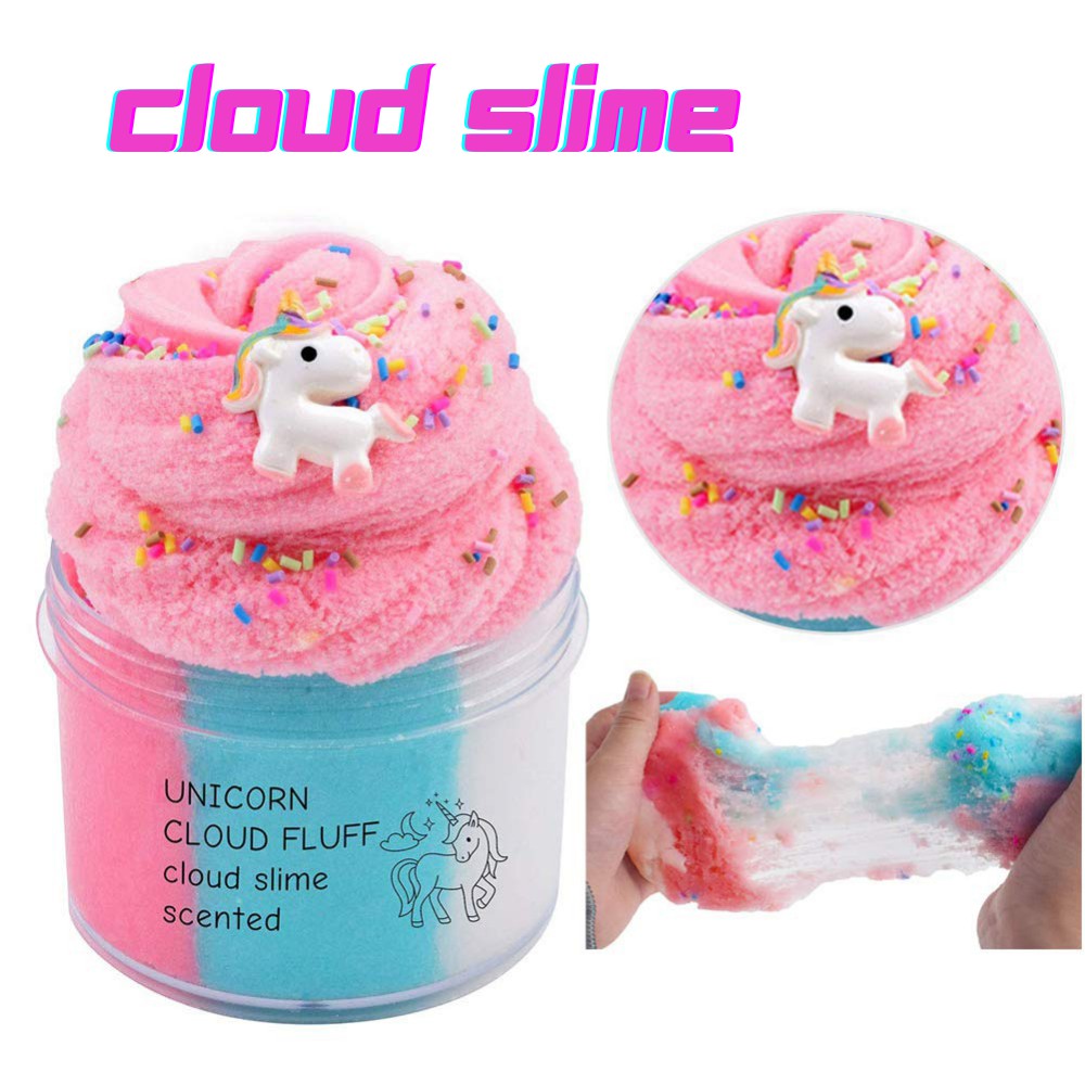 Slime mây Cloud Slime hộp 8OZ sợi mây co giãn đàn hồi cao cấp nhiều mẫu - GUDETAMA 1996
