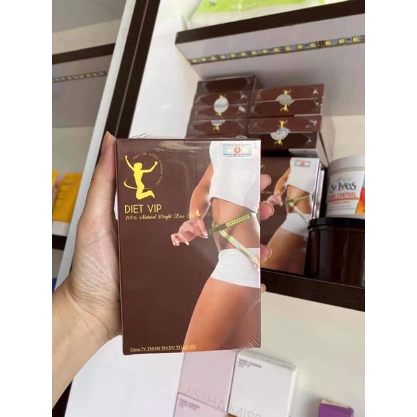 Giảm Cân Diet Vip Dạng viên chính hãng [ cam kết giảm nhanh 2-3kg/10 ngày, không ăn kiêng, không mệt...]