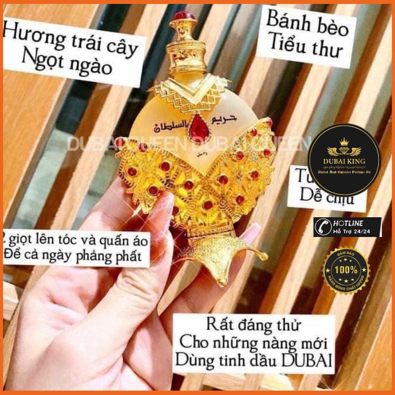 Hareem al sultan Tinh dầu nước hoa dubai nữ chính hãng Nữ 35ml Công chúa Vàng , Nữ Hoàng Đỏ, nội địa fullbox