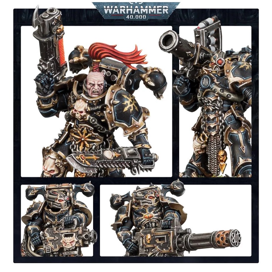 Mô hình nhân vật Warhammer 40k Combat Patrol: Chaos Space Marines