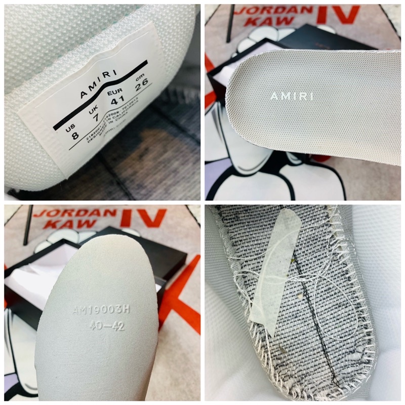 Giày thể thao sneaker cổ thấp Amiri Skel Top Grey White Hàng SC