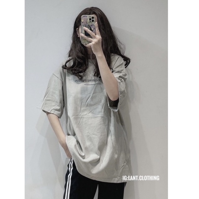 Áo thun phông trơn chữ fashion