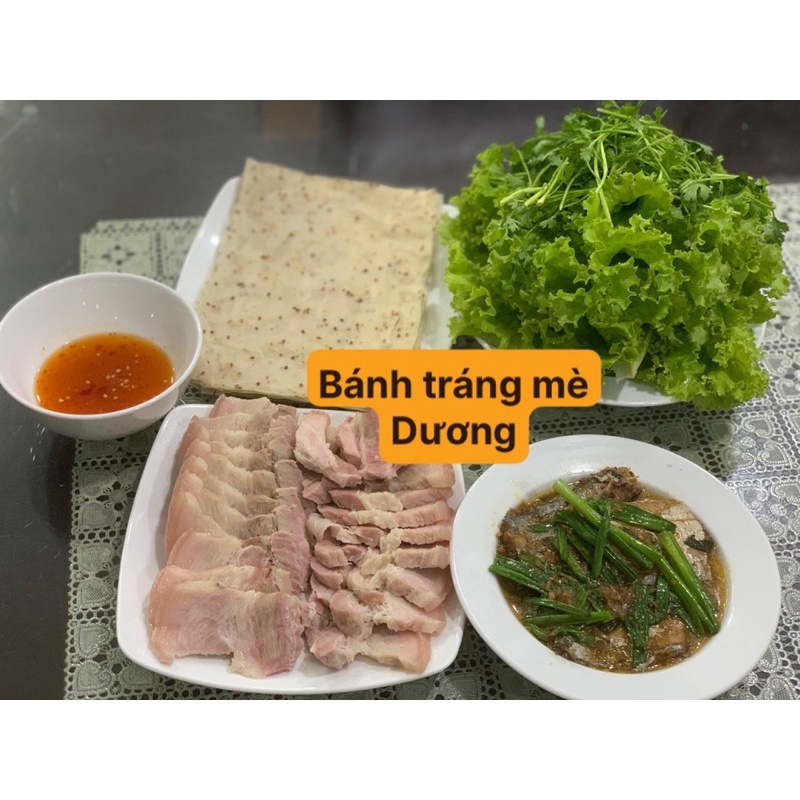 COMBO 2kg bánh tráng mè đen mè vàng nhiều mè Dương ninh thuận - bánh tráng mè loại 1 - đặc sản Phan Rang Ninh Thuận