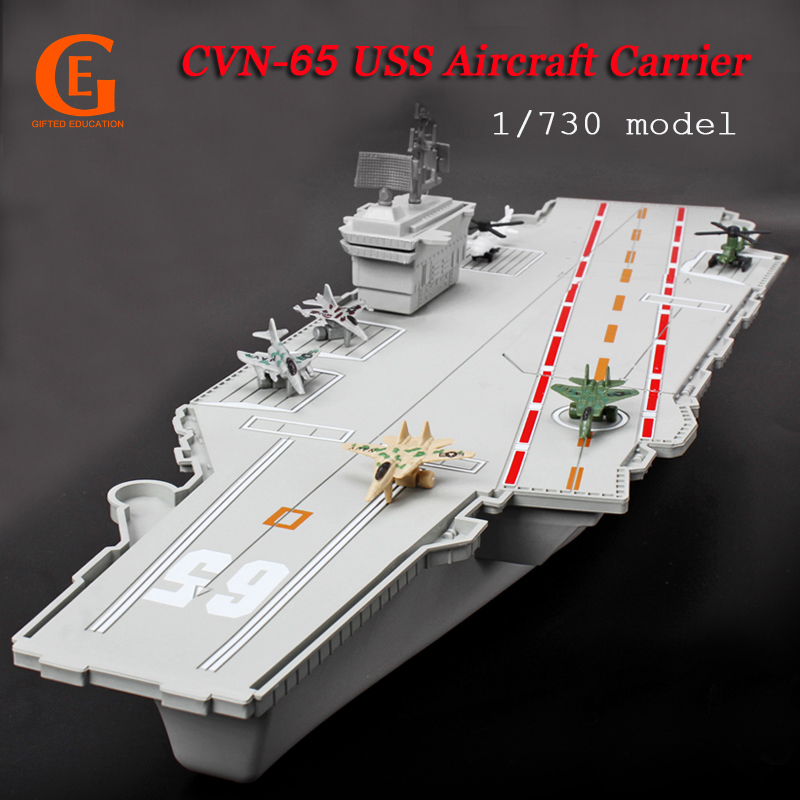 Mô Hình Máy Bay Trực Thăng 45cm 1 / 730 Cvn-65 Kèm Phụ Kiện