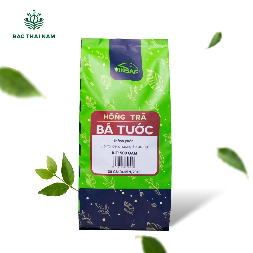 Hồng trà bá tước earl grey Vinsaf 500g nguyên liệu pha chế đồ uống trà sữa TBTVS500