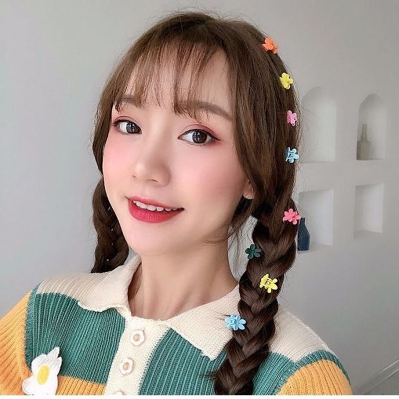 Kẹp tóc hình bông hoa nhỏ phong cách Hàn Quốc B147