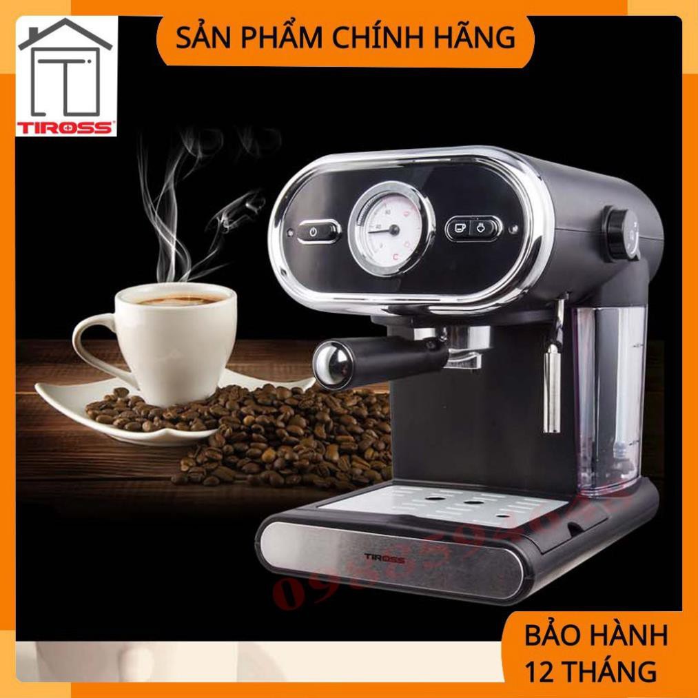 [Tiross - Việt Nam] Máy pha cafe Espresso, capuchino Tiross TS6211 (15bar ), Chính hãng, BH 12 tháng - Nowship 24/7