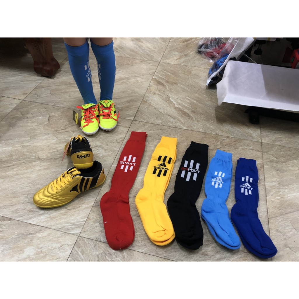 Tất đá bóng hàng đẹp ⭐️có 7 màu ⭐️ siêu co giãn chống trơn hàng có sẵn
