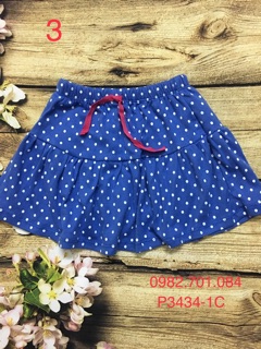 Chân váy bé gái cotton hoa