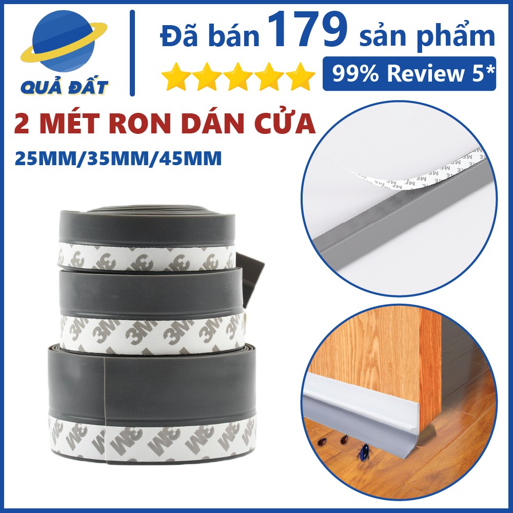 2 Mét Ron Dán Chặn Khe Cửa Chống Bụi, Chống Côn Trùng An Toàn, Tiện Lợi 25 35 45mm