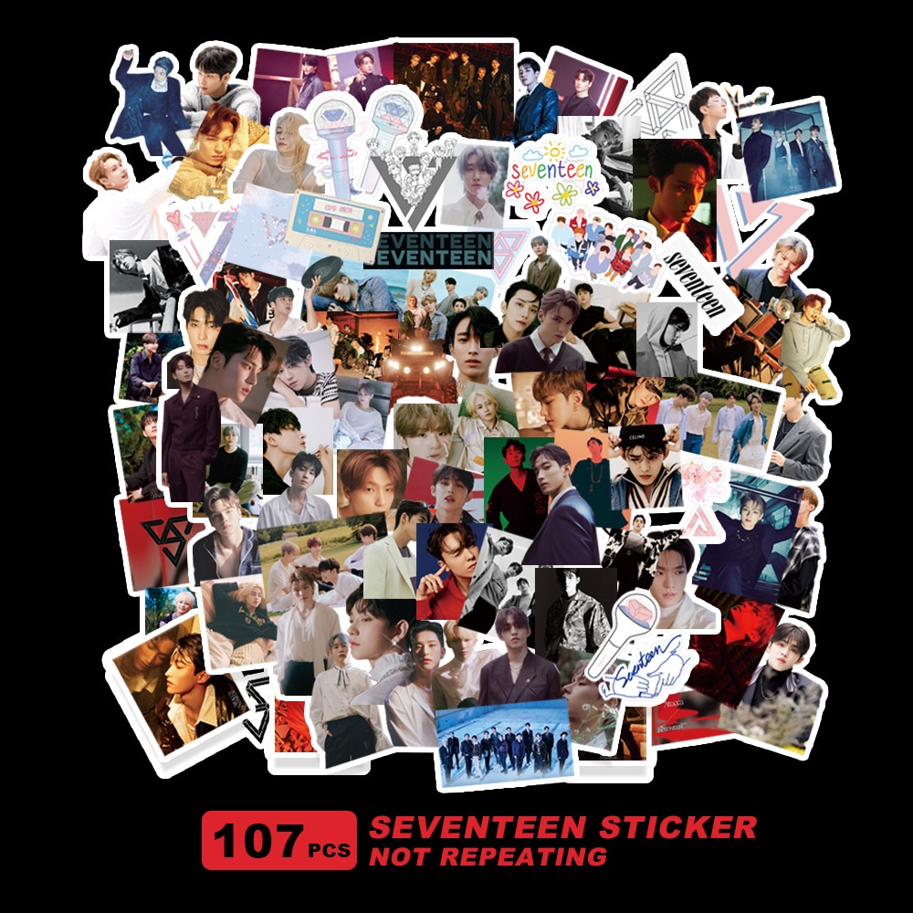 Miếng Dán Seventeen Album FML Attacca 107 Cho Điện Thoại / Laptop / Vali