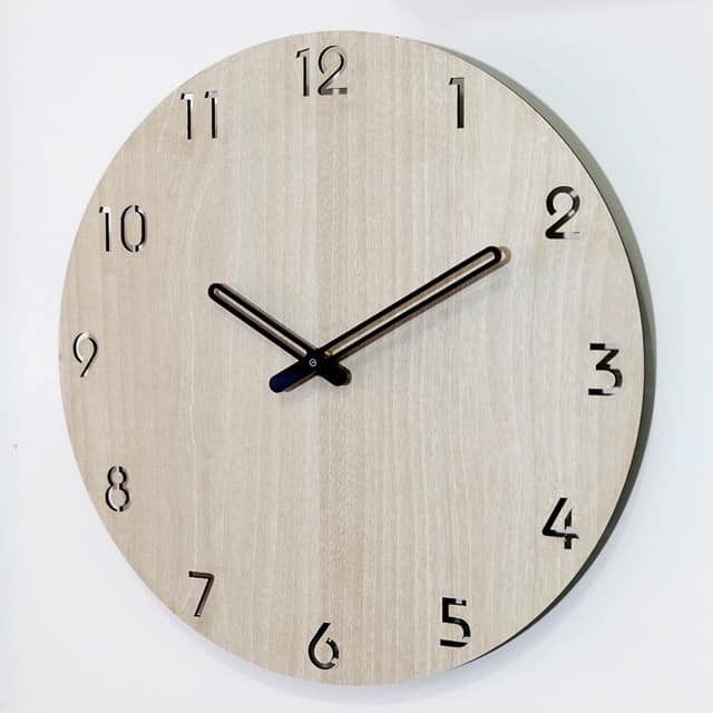 [SIÊU RẺ ĐẸP - GIÁ TẬN XƯỞNG]  Đồng hồ vân gỗ sồi treo tường hiện đại 30x30 cm (loại 1 lớp)