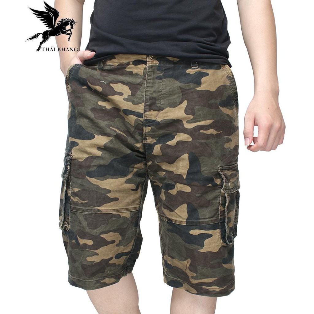 Quần short nam kaki túi hộp cao cấp vải dày mềm loại quần short túi hộp nam form rộng SK5
