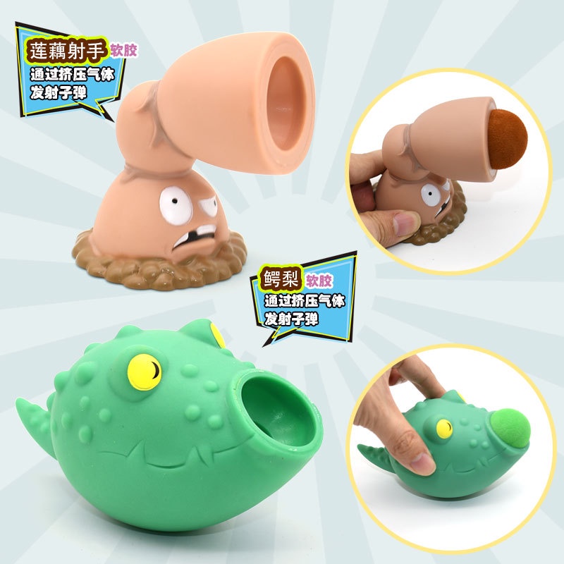 Bộ trò chơi Plants vs. Zombies bằng nhựa mềm thiết kế mới độc đáo