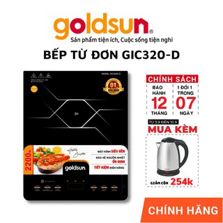 Bếp điện từ đơn goldsun gic3200-d, nhập khẩu từ mỹ, bảo hành 12 tháng sumo017