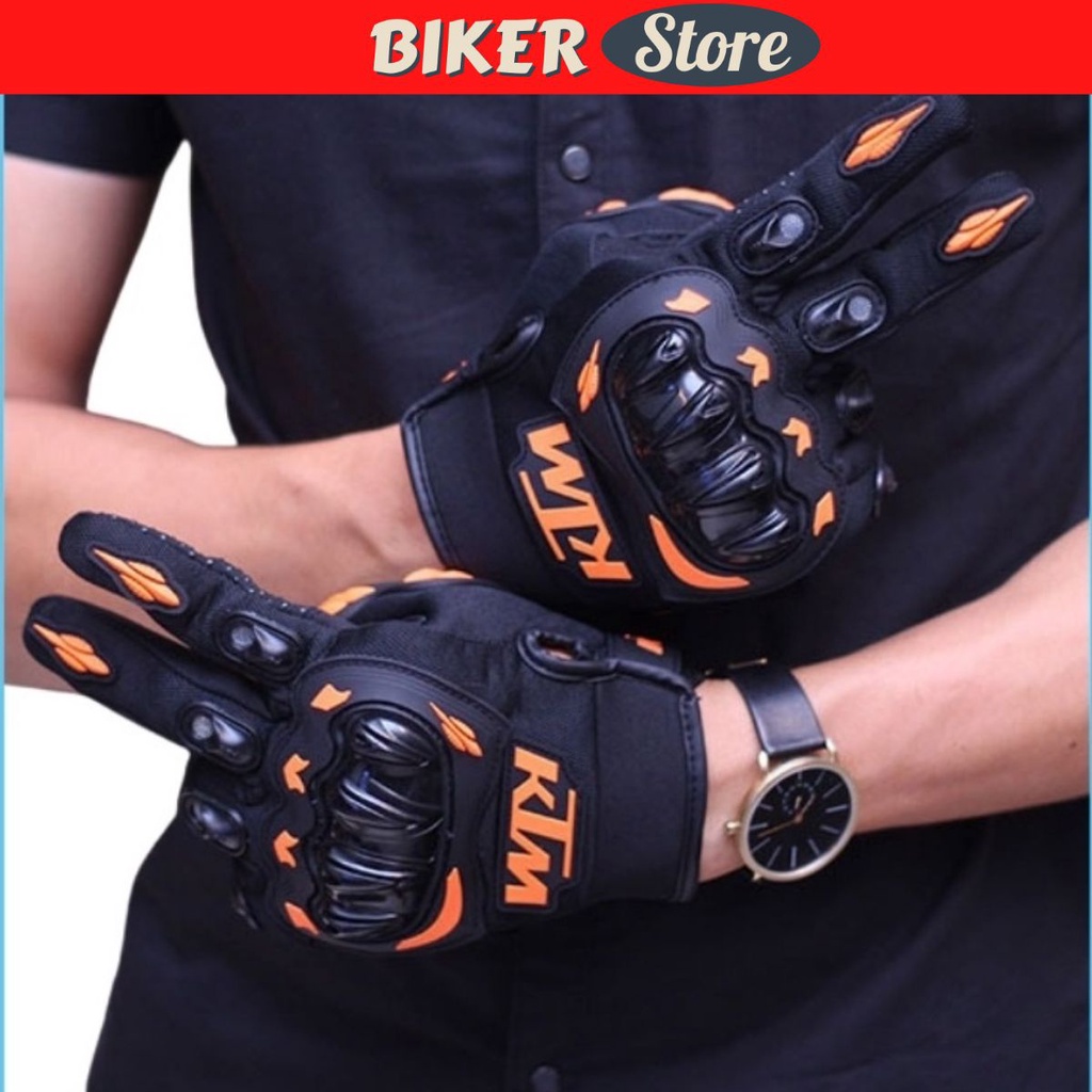 Găng tay KTM full ngón đi phượt