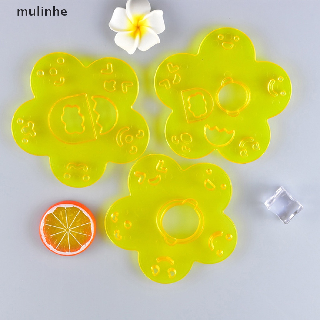 Set 2 / 3 / 4 Khuôn Làm Cơm Nắm Hình Biểu Tượng Cảm Xúc Ngộ Nghĩnh