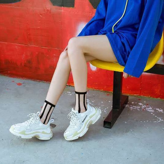 Vớ mỏng cổ cao phong cách Hàn Quốc thời trang mùa hè cho nữ | BigBuy360 - bigbuy360.vn