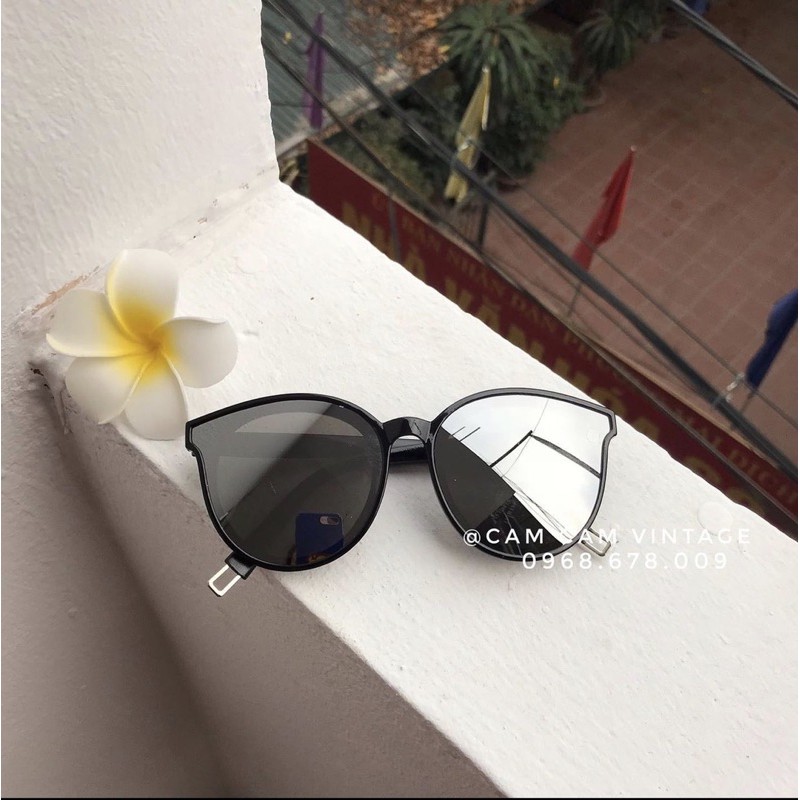 Kính râm kính mát Gm đen bạc sang chảnh đi biển đi du lịch hè
