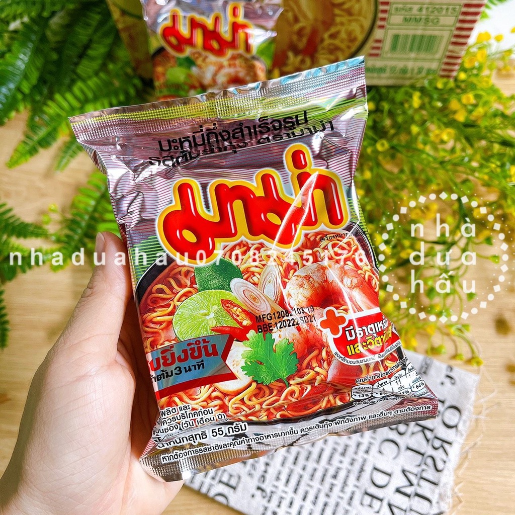 Lẻ 1 gói mì vị lẩu thái/ hải sản MAMA Thái Lan gói 55gam | BigBuy360 - bigbuy360.vn