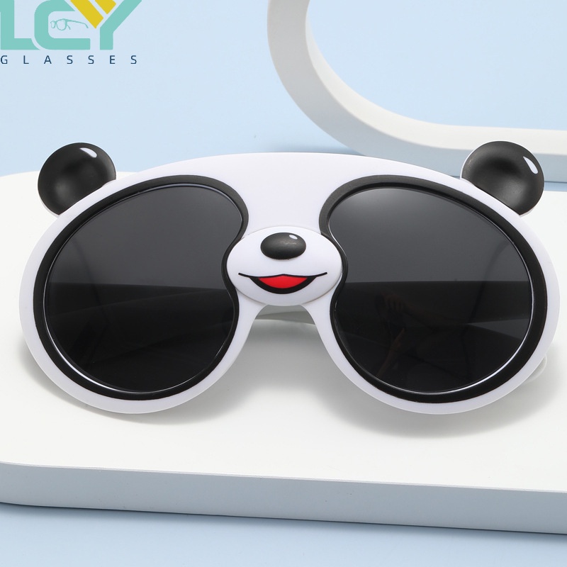 Kính Mát Phân Cực Chống Tia UV Hình Gấu Trúc Dễ Thương Cho Bé