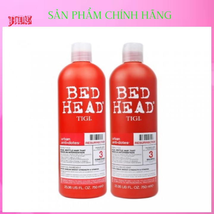 Cặp dầu gội đầu TiGi ( 750ml ) U.S.A chính hãng tăng cường tóc mọc làm mượt và phục hồi tóc hư tổn… Tặng Tinh Dầu Bưởi