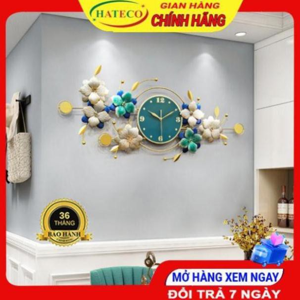 Đồng Hồ Treo Tường, Đồng Hồ Trang Trí Decor Hình Hoa Lá Mã TT2905