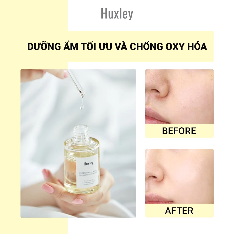 Tinh Chất Dưỡng Ẩm Huxley Secret Of Sahara Oil Light And More 30ml