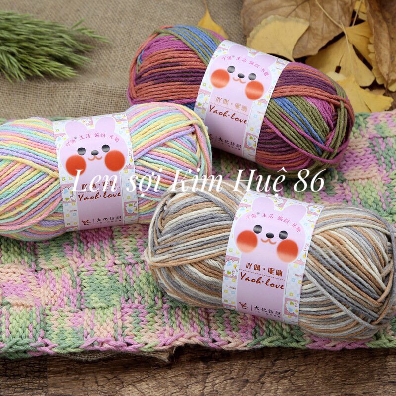 Len Yaoh Love sợi to 3mm cuộn 100g