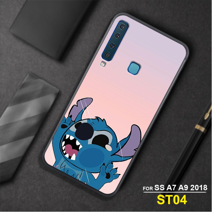 Ốp lưng điện thoại Samsung A7 và Samsung A9 2018 - in hình Stitch dễ thương