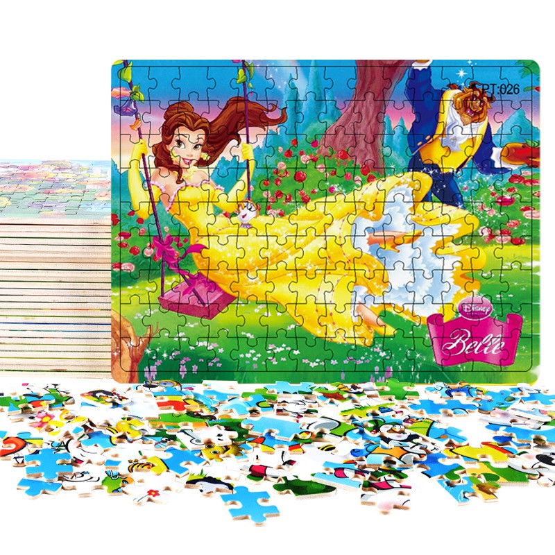 Bộ Đồ Chơi Xếp Hình 126 Mảnh Hình Công Chúa Và Quái Vật Cho Bé