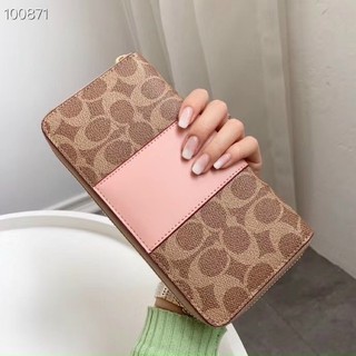 Ví Coach da thật pha canvas chất cực đẹp