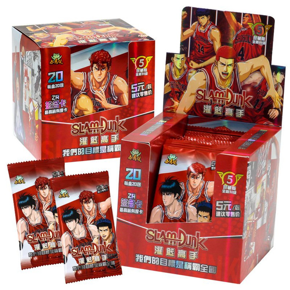 Set 5 ảnh thẻ in hình nhân vật SLAM DUNK anime manga chibi sưu tầm card