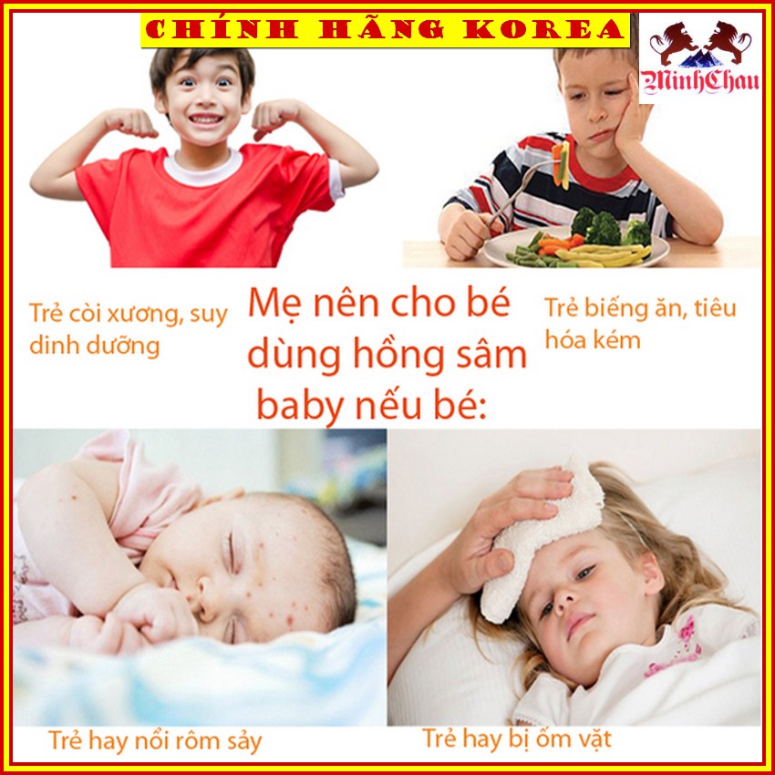 Nước Hồng Sâm Baby Bio 30 gói Hàn Quốc