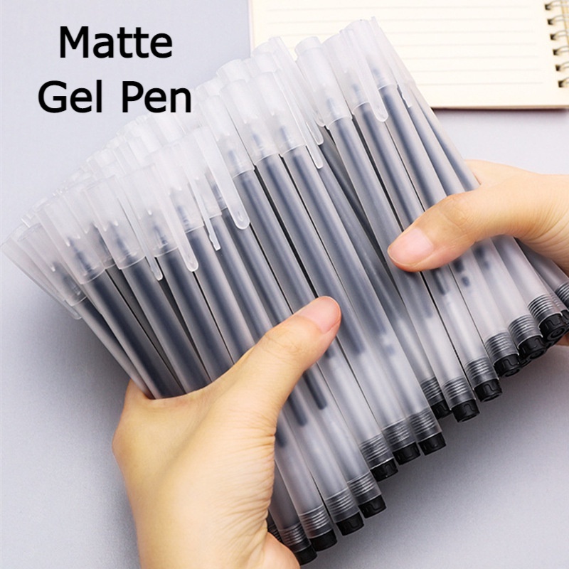 Bút bi nước văn phòng mực gel 0.5mm resun mực đều nét chữ đẹp đủ màu xanh đen đỏ DecorMe