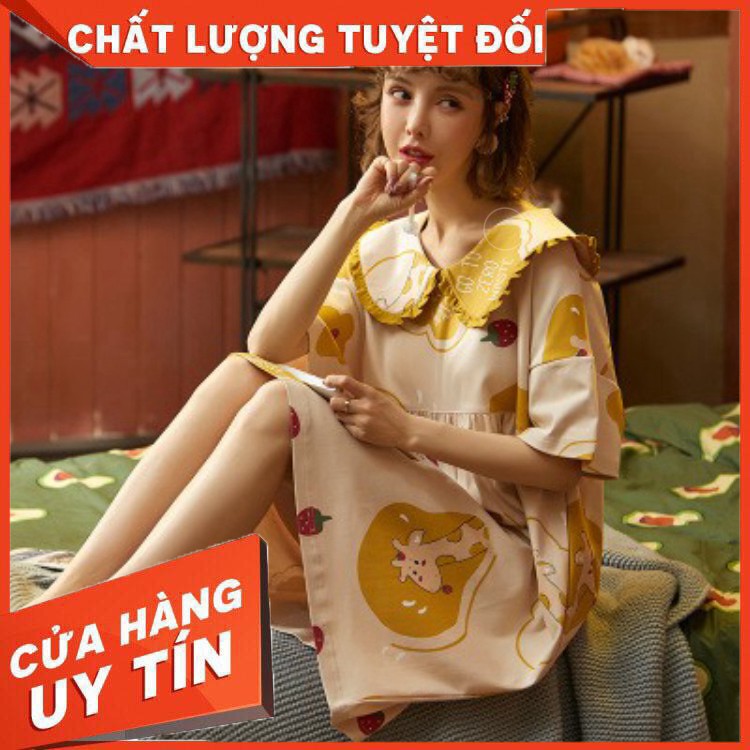 váy ngủ cotton cute quảng châu - Hàng nhập khẩu