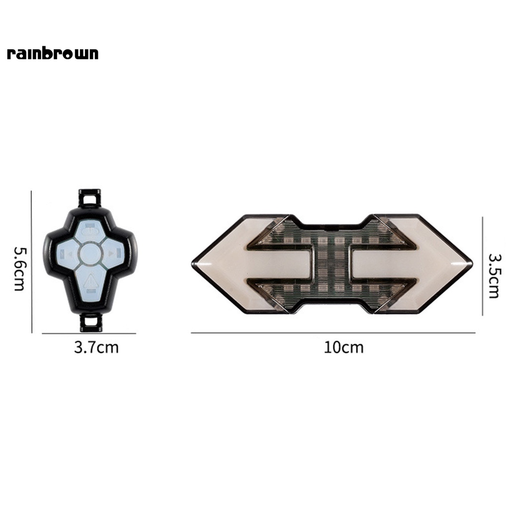 Đèn xi nhan gắn đuôi xe đạp leo núi chống rơi có thể sạc lại tiện dụng